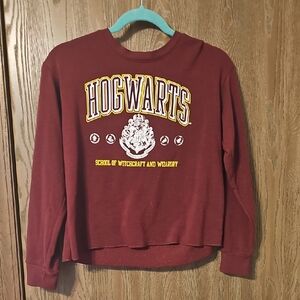 Warner Bros. Harry Potter Maroon Pullover with Yellow Accents
